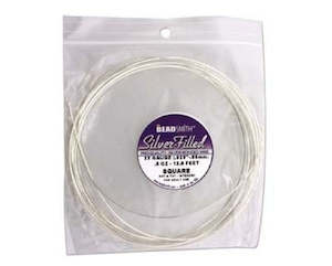 BeadSmith - Wire - Square - Dead Soft - Silver Filled - 22ga (0.65mm)