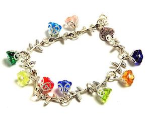 Flower Charm Bracelet