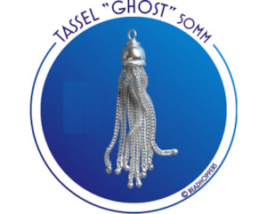 Beadhopper: Beadhopper - Interchangeable Tassel - 50mm - Silver