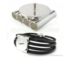 Beadhopper: Beadhopper - Multi Carrier Cabochon Base - 4 Rows - 1 piece