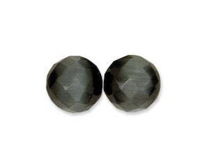 Catseye: Cats Eye - Round (Faceted) - 40cm Strand