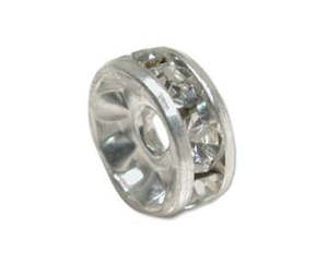 Crystals: Rhinestone Rondelle - 6mm
