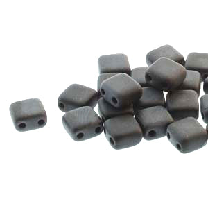 Czech And Preciosa: Czech - Tile (Two Hole) - 6mm - 25 beads