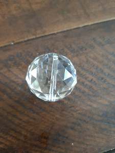 Glass: Bead - Glass - Round (Faceted) - 30mm - 1 piece