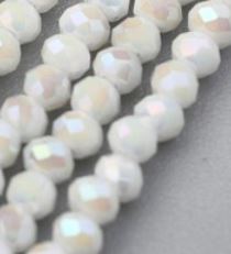 Glass: Glass - Abacus (Faceted) - 4mm x 3mm - 30cm