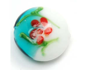 Lampwork: Art Foil - Coin (Domed) - 20mm - 1 pair