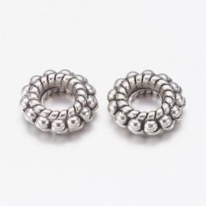 Metal: Metal - Ring - 8mm x 2mm - 20 pieces - Antique Silver