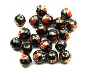 Porcelain And Ceramic: Porcelain - Round - 8mm - 20 pieces