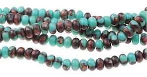 Semi Precious: Teal Serpentine and Bronzite
