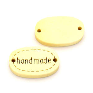 Wood Seed Nut And Paper: Wood - Connector - 11mm x 19mm - 10 pieces