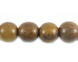 Wood Seed Nut And Paper: Robles Wood - Round