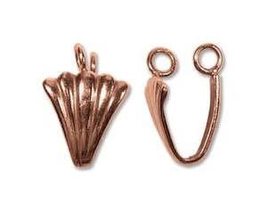 Bails And Pendant Slides: Bail - Donut - 17.5mm x 12mm - Copper - 1 piece