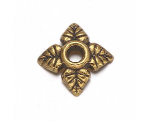 Bead Caps And Cones: Bead Caps - Flower - 6mm - 50 pieces