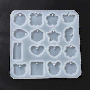 Silicone Pendant Mold - Flat - Various Shapes