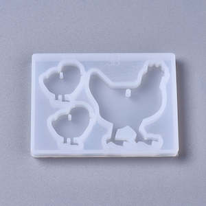 Silicone Pendant/Earring Mold - Chicken