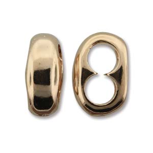 Mixed Media: Half Bar Bracelet Slider - 5mm (ID) - 1 piece