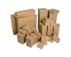 Packaging: Gift Boxes - Cotton Filled - Kraft - 5 pieces