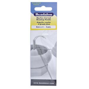 Needles And Tweezers: Beadalon - Curved Big Eye Beading Needle - 9cm