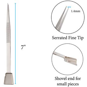 Needles And Tweezers: BeadSmith - Tweezer with Shovel