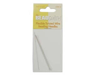 Needles And Tweezers: BeadSmith - Flexible Twisted Wire Beading Needle