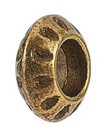 Beads: Metal - Rondelle (European Style) - 10mm x 4mm - 10 pieces