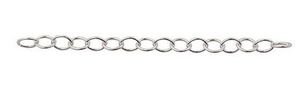 Sterling Silver Gold Filled And Silver Filled: Chain - Open Cable - Sterling Silver - 3.7mm - 1 meter