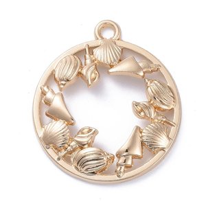 Findings: Bezel Pendant - Flat Round - 34mm x 30mm - 1 piece