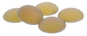 Beads: Cabochon - Czech - Round - 18mm - Backlit - 1 piece