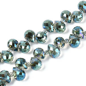 Pendant - Glass - Drop - 9.5mm - 10 piece