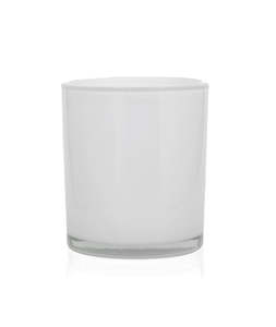 Candle Jar: Midi Tumbler White Jar 230ml