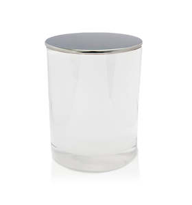 Team: Vogue Tumbler - White Jar with Silver Metal Lid 250ml