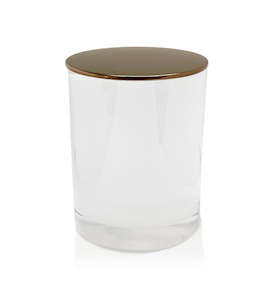 Team: Vogue Tumbler - White Jar with Bronze Metal Lid 250ml