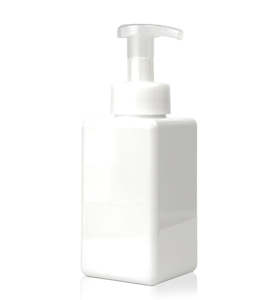 Bottles: 450ml White Plastic Bottle with Foaming Pump
