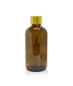 Products: 250ml Amber Pharmacist Diffuser Bottle - Gold Collar