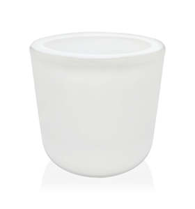 Seconds - Thick Wall Glass Candle Jar - White 300mls