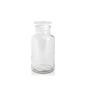 Clear Apothecary Glass Jar with Lid 125ml