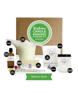 The Ultimate Candle Making Starter Kit - French Pear - Clear Pharmacist