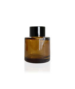 Diffuser Bottles: 50ml Amber Diffuser Bottle - Black Collar