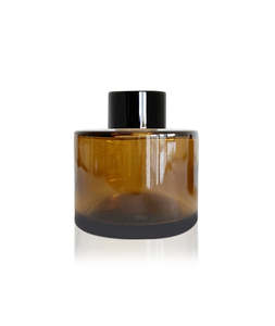 Diffuser Bottles: 100ml Amber Diffuser Bottle - Black Collar