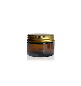 The Pharmacist Collection: Amber Pharmacist Glass Jar with Gold Lid 30ml