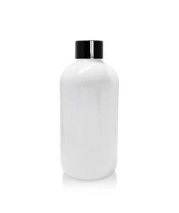 Diffuser Bottles: 250ml White Pharmacist Diffuser Bottle - Black Collar