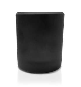Matte Black & Inner Silver Bevel Edge Candle Jar - 300mls