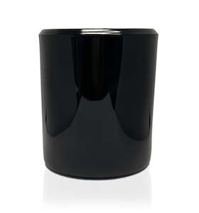 Black & Inner Gold Bevel Edge with Thick Base Candle Jar - 300mls