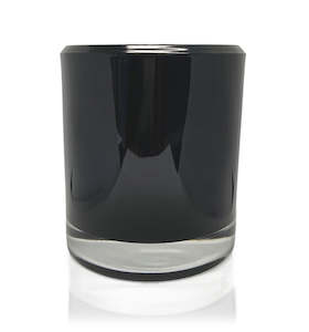 Black Bevel Edge with Thick Base Candle Jar - 300mls