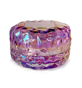 Macaron Collection: Purple Ion Diamond Macaron Glass Jar with Lid 90ml