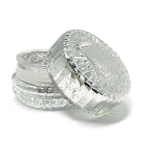 Mercury Silver Macaron Glass Jar with Lid 90ml