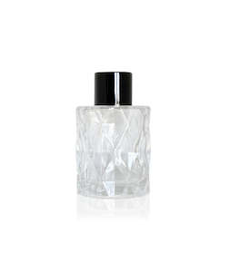 50ml Diamond Cut Diffuser Bottle - Black Collar