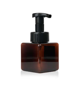 Foaming Hand Body Wash: 250ml Amber Plastic Bottle with Black Foaming Pump
