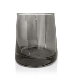 Taper Collection: Taper Glass Candle Jar 270ml - Smoke Grey