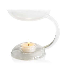 Tea Light Holders: Crescent Tea Light Holder & Oil Burner